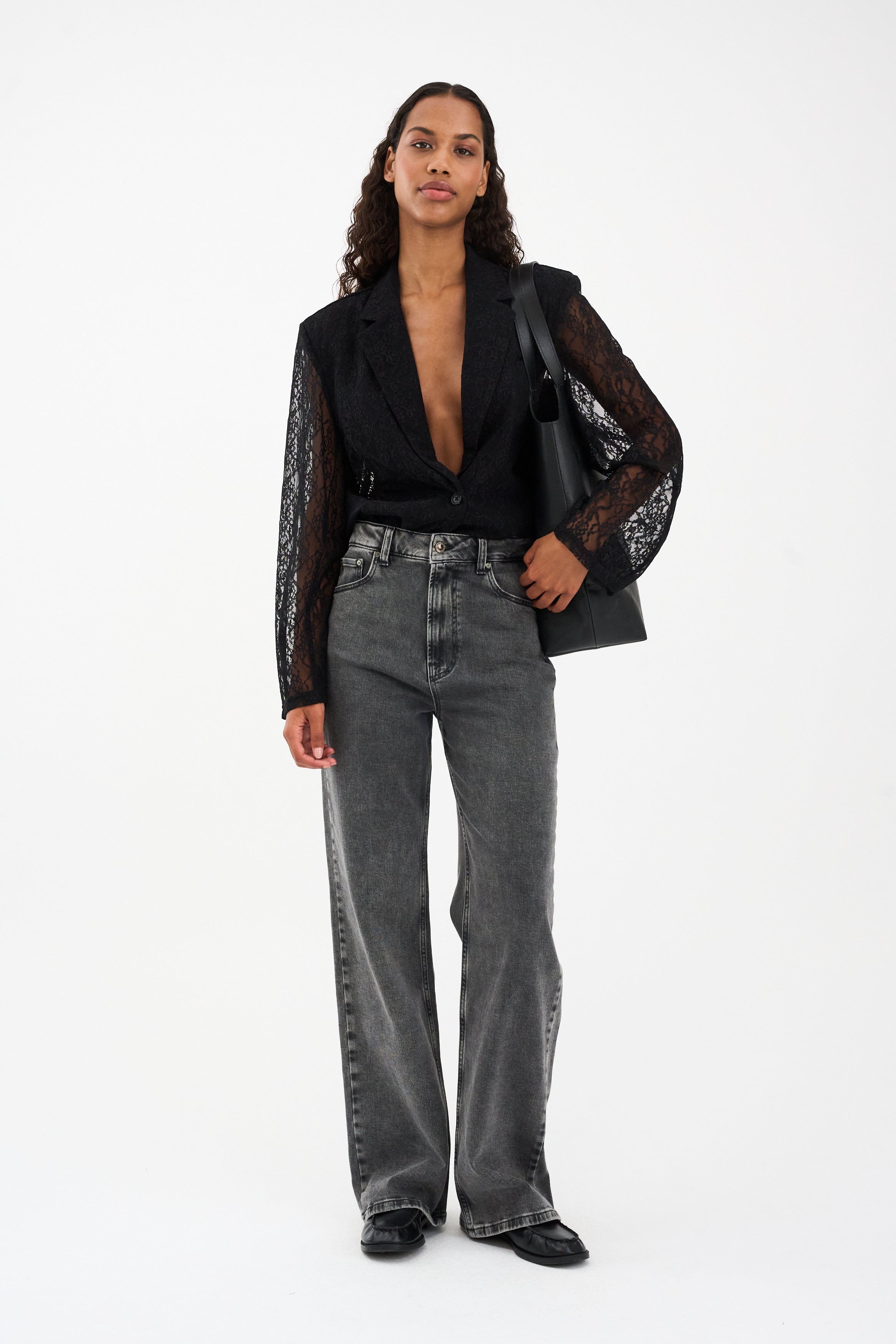 IVY Copenhagen IVY-Brooke Jeans Wash Faded Grey Cannes Jeans & Pants 8 Grey