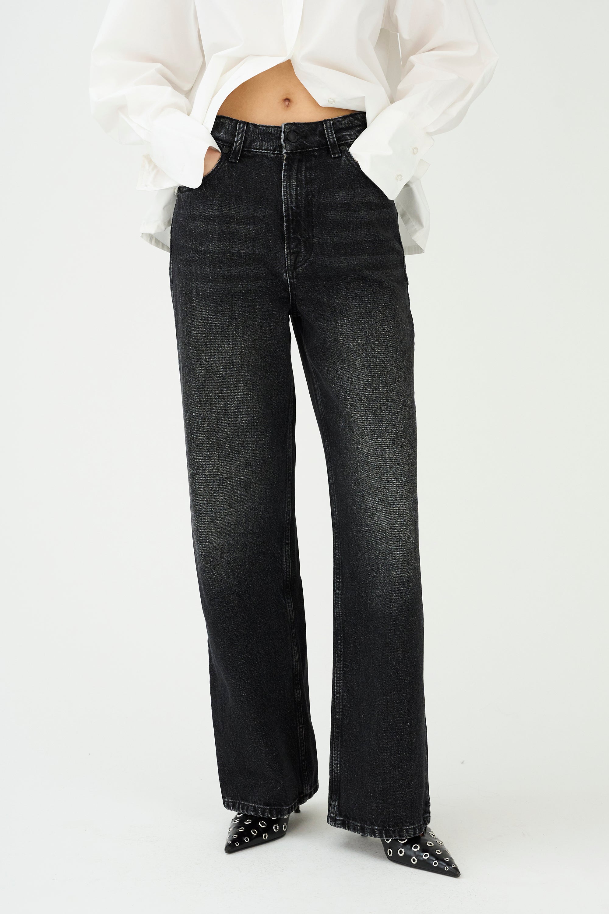 IVY Copenhagen IVY-Brooke Jeans Wash Vintage Carlow Black Jeans & Pants 9 Black