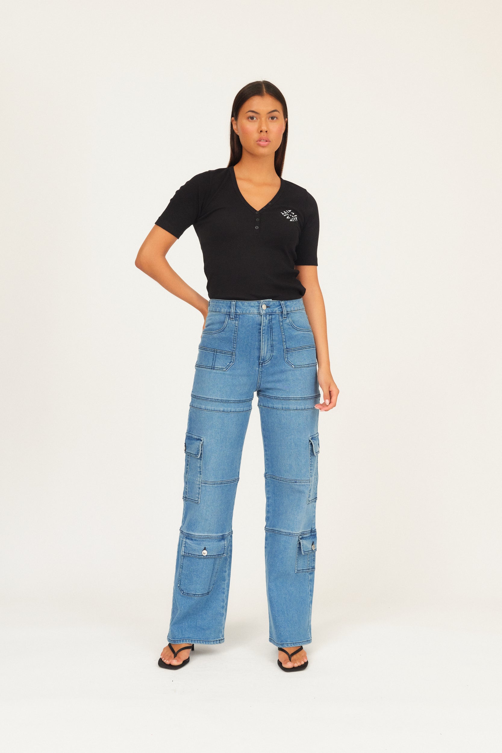 IVY Copenhagen IVY-Brooke Multi Pocket Jeans Wash Dayton Jeans & Pants 51 Denim Blue