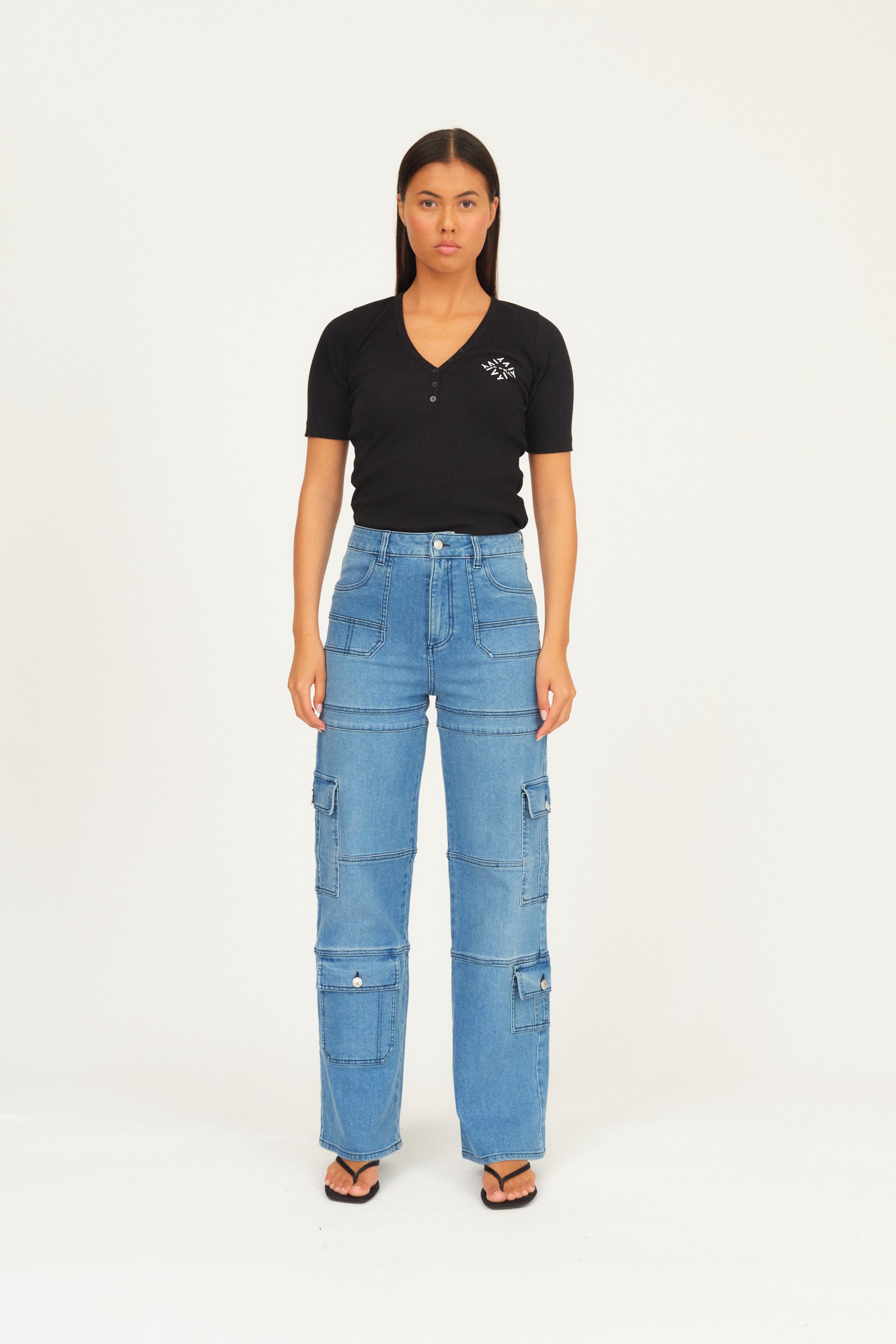 IVY Copenhagen IVY-Brooke Multi Pocket Jeans Wash Dayton Jeans & Pants 51 Denim Blue