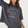 IVY Copenhagen IVY-Campus Glitter Tee Tops & T-shirts 862 Silver Grey