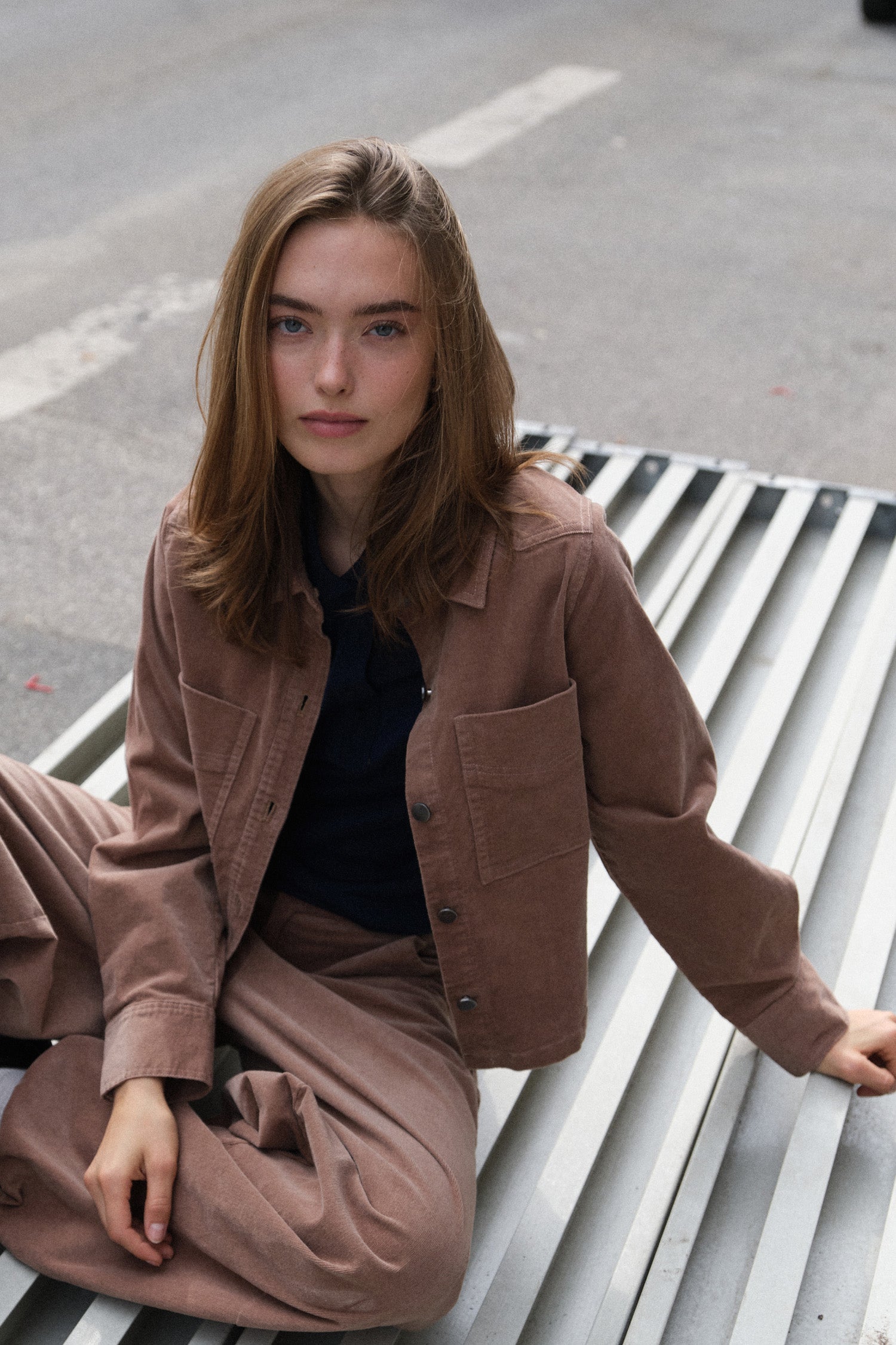 IVY Copenhagen IVY-Corinne Corduroy Overshirt Coats & Jackets 790 Dark Desert