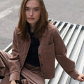 IVY Copenhagen IVY-Corinne Corduroy Overshirt Coats & Jackets 790 Dark Desert