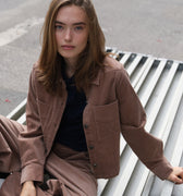 IVY Copenhagen IVY-Corinne Corduroy Overshirt Coats & Jackets 790 Dark Desert