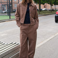 IVY Copenhagen IVY-Corinne Corduroy Parachute Pant Jeans & Pants 790 Dark Desert