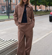 IVY Copenhagen IVY-Corinne Corduroy Parachute Pant Jeans & Pants 790 Dark Desert