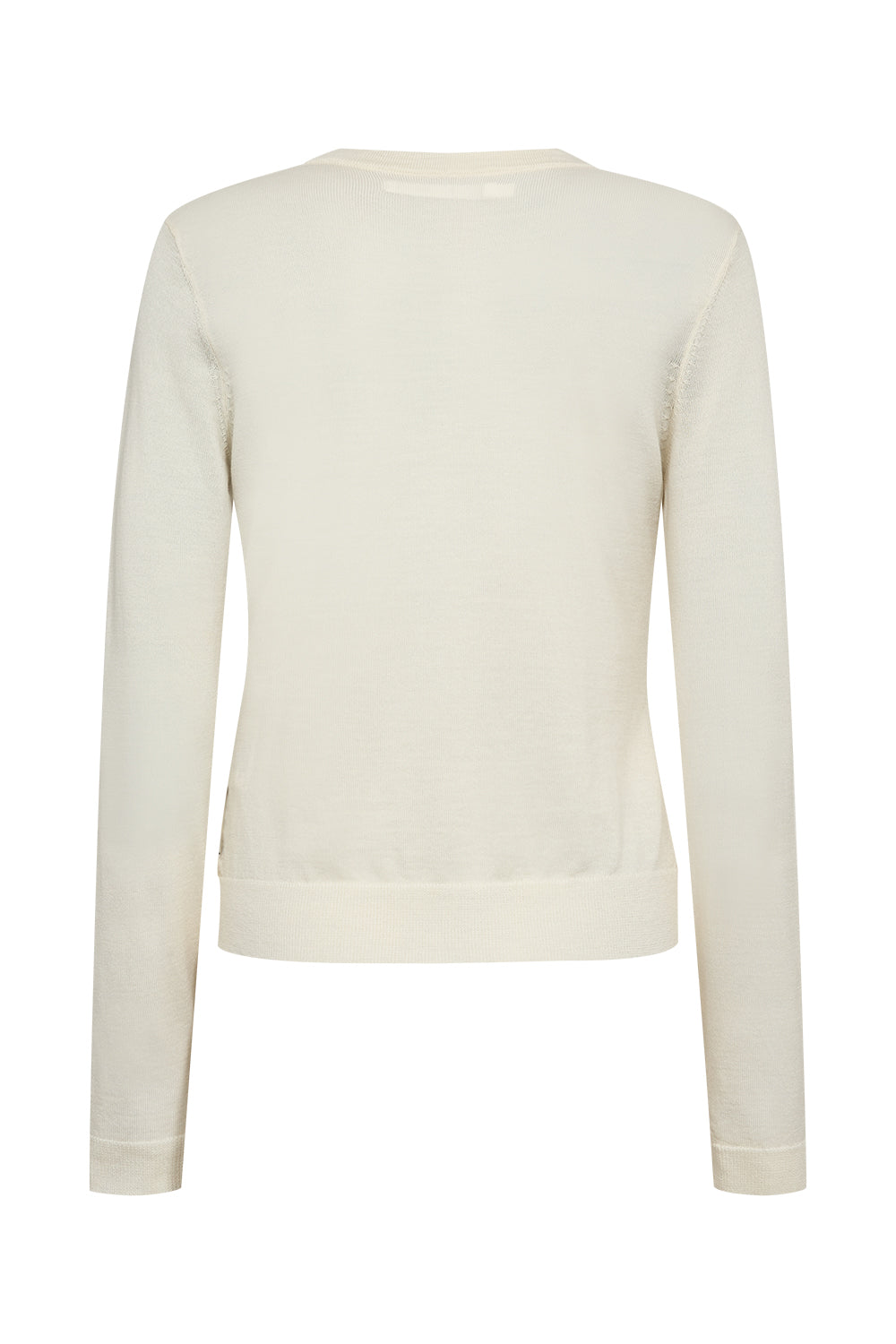 IVY-Essex LS O-neck Cardigan Ecru