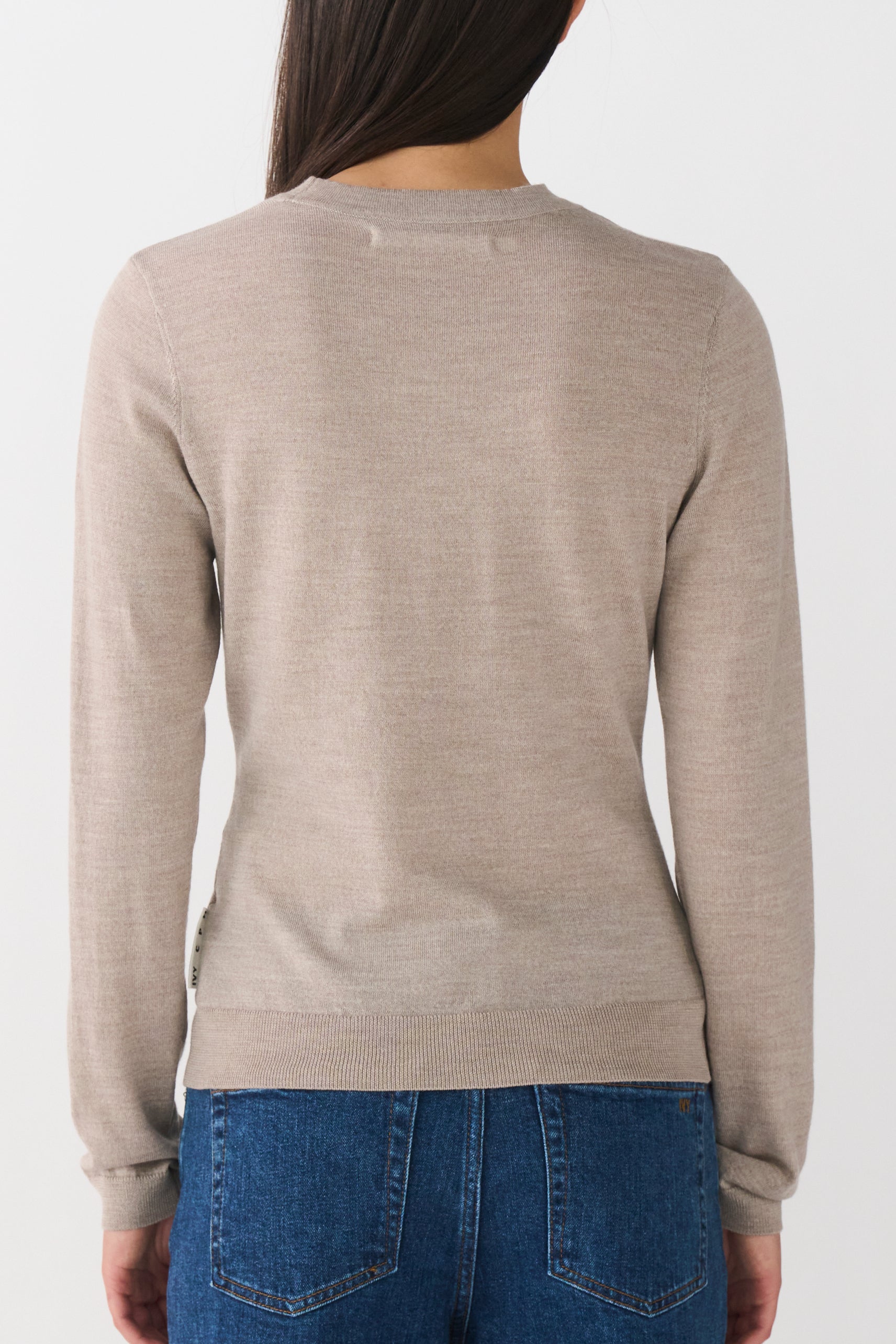 IVY Copenhagen IVY-Essex LS O-neck Knit Knitwear 745 Beige Melange