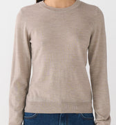 IVY Copenhagen IVY-Essex LS O-neck Knit Knitwear 745 Beige Melange