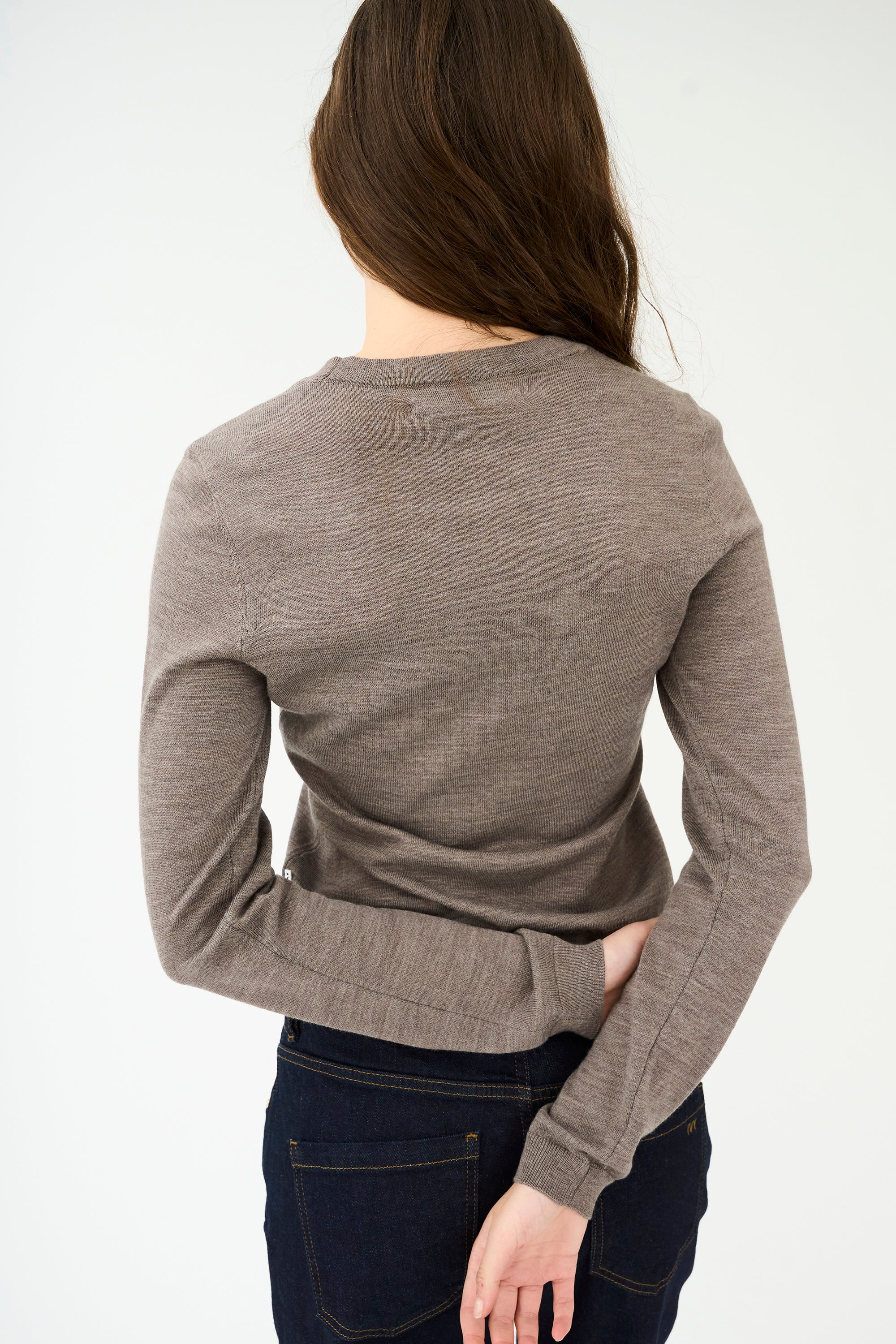 IVY Copenhagen IVY-Essex LS O-neck Knit Knitwear Brown Melange