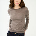 IVY Copenhagen IVY-Essex LS O-neck Knit Knitwear Brown Melange