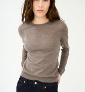 IVY Copenhagen IVY-Essex LS O-neck Knit Knitwear Brown Melange