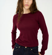 IVY Copenhagen IVY-Essex LS O-neck Knit Knitwear Burgundy