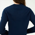 IVY Copenhagen IVY-Essex Regular LS V-neck Knit Knitwear 523 Deep Navy Blue