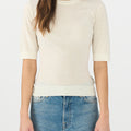 IVY Copenhagen IVY-Essex SS O-neck Knit Knitwear 03 Ecru