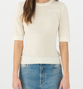 IVY Copenhagen IVY-Essex SS O-neck Knit Knitwear 03 Ecru