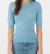 IVY Copenhagen IVY-Essex SS O-neck Knit Knitwear 58 Steel Blue