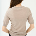 IVY Copenhagen IVY-Essex SS O-neck Knit Knitwear 745 Beige Melange