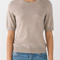 IVY Copenhagen IVY-Essex SS O-neck Knit Knitwear 745 Beige Melange