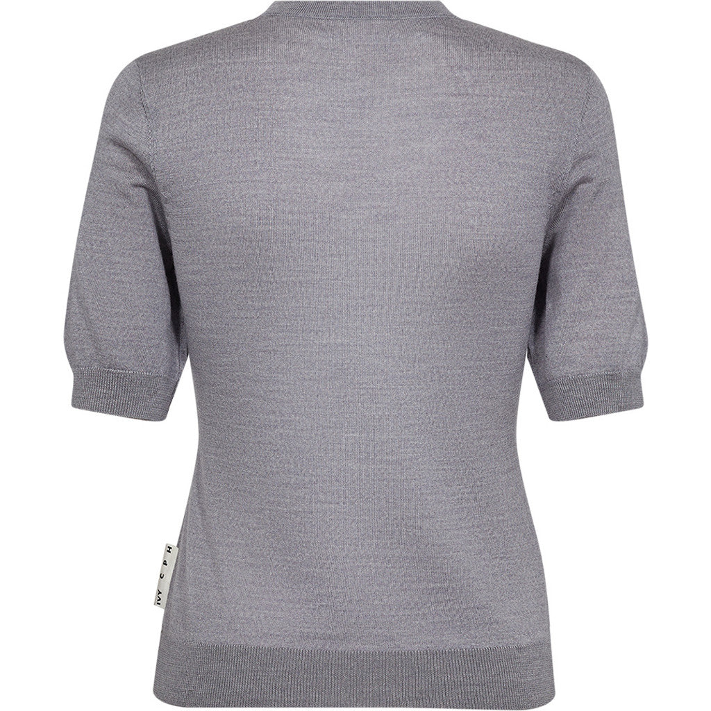 IVY Copenhagen IVY-Essex SS O-neck Knit Knitwear 812 Light Grey Melange