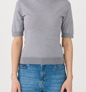 IVY Copenhagen IVY-Essex SS O-neck Knit Knitwear 812 Light Grey Melange