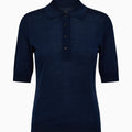 IVY Copenhagen IVY-Essex SS Polo Knit Knitwear 523 Deep Navy Blue