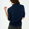 IVY Copenhagen IVY-Essex SS Polo Knit Knitwear 523 Deep Navy Blue