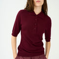 IVY Copenhagen IVY-Essex SS Polo Knit Knitwear Burgundy