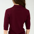 IVY Copenhagen IVY-Essex SS Polo Knit Knitwear Burgundy