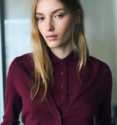 IVY Copenhagen IVY-Essex SS Polo Knit Knitwear Burgundy