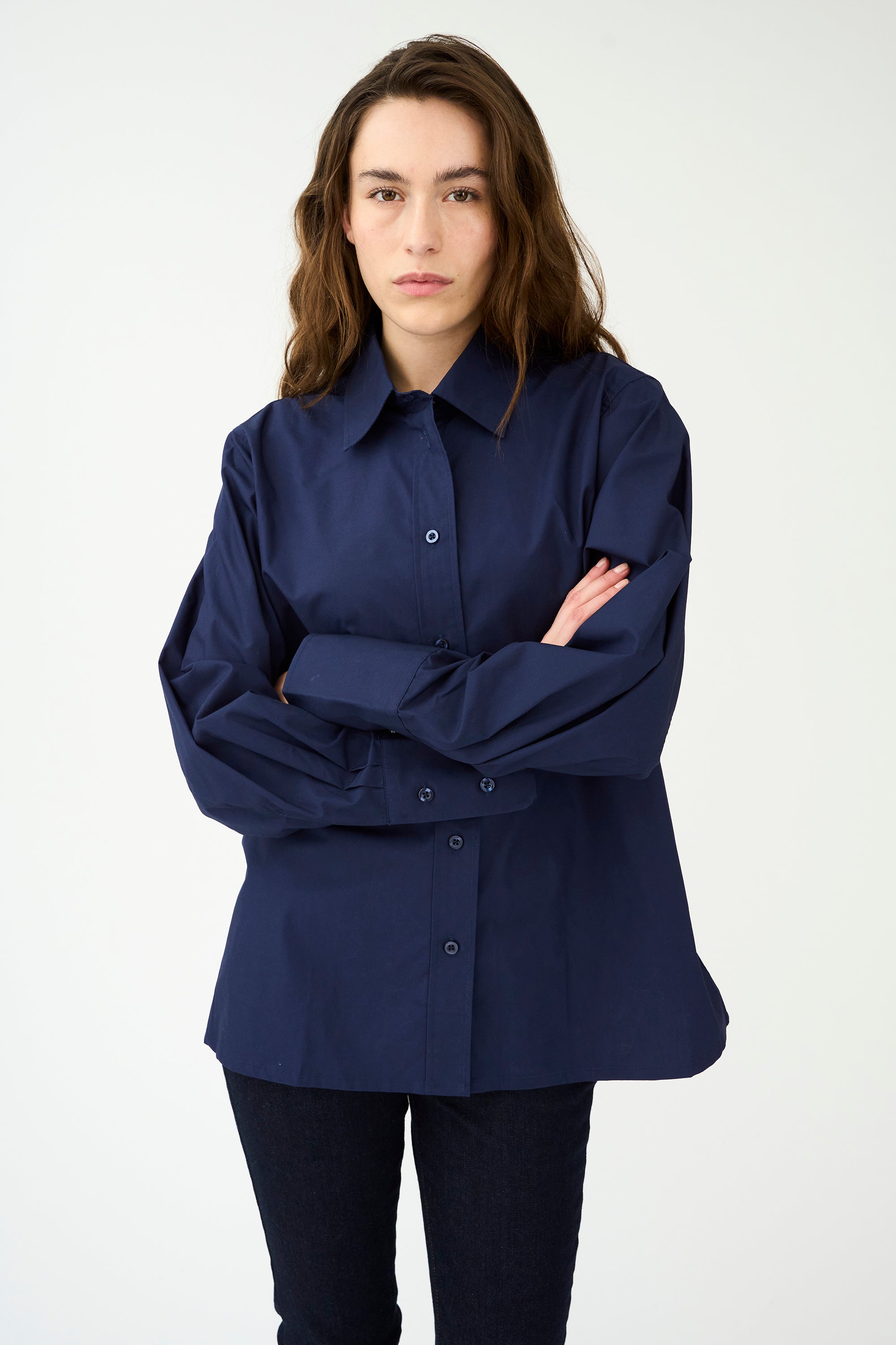 IVY Copenhagen IVY-Filippa Essential Shirt Shirts & Blouses 523 Deep Navy Blue