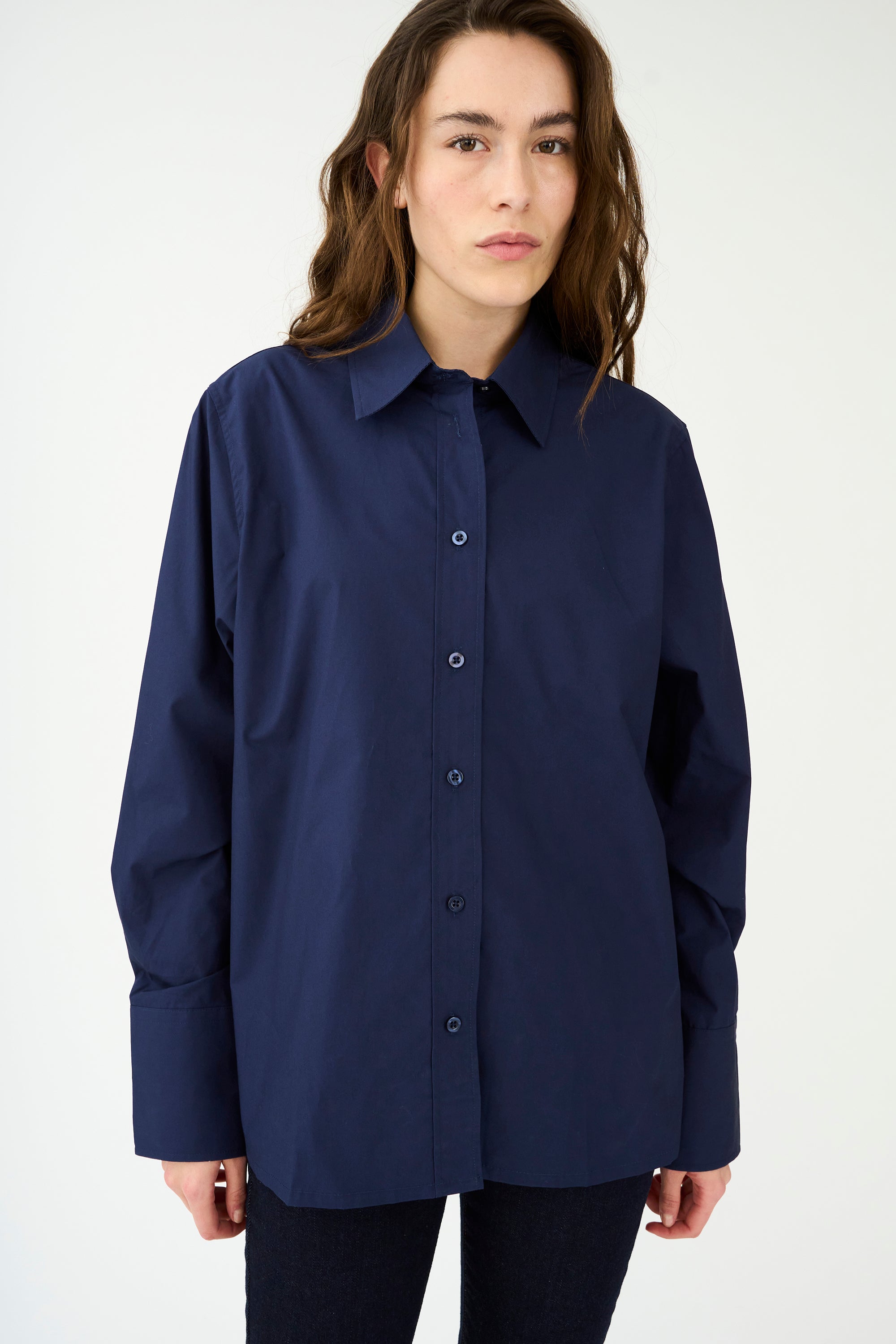 IVY Copenhagen IVY-Filippa Essential Shirt Shirts & Blouses 523 Deep Navy Blue