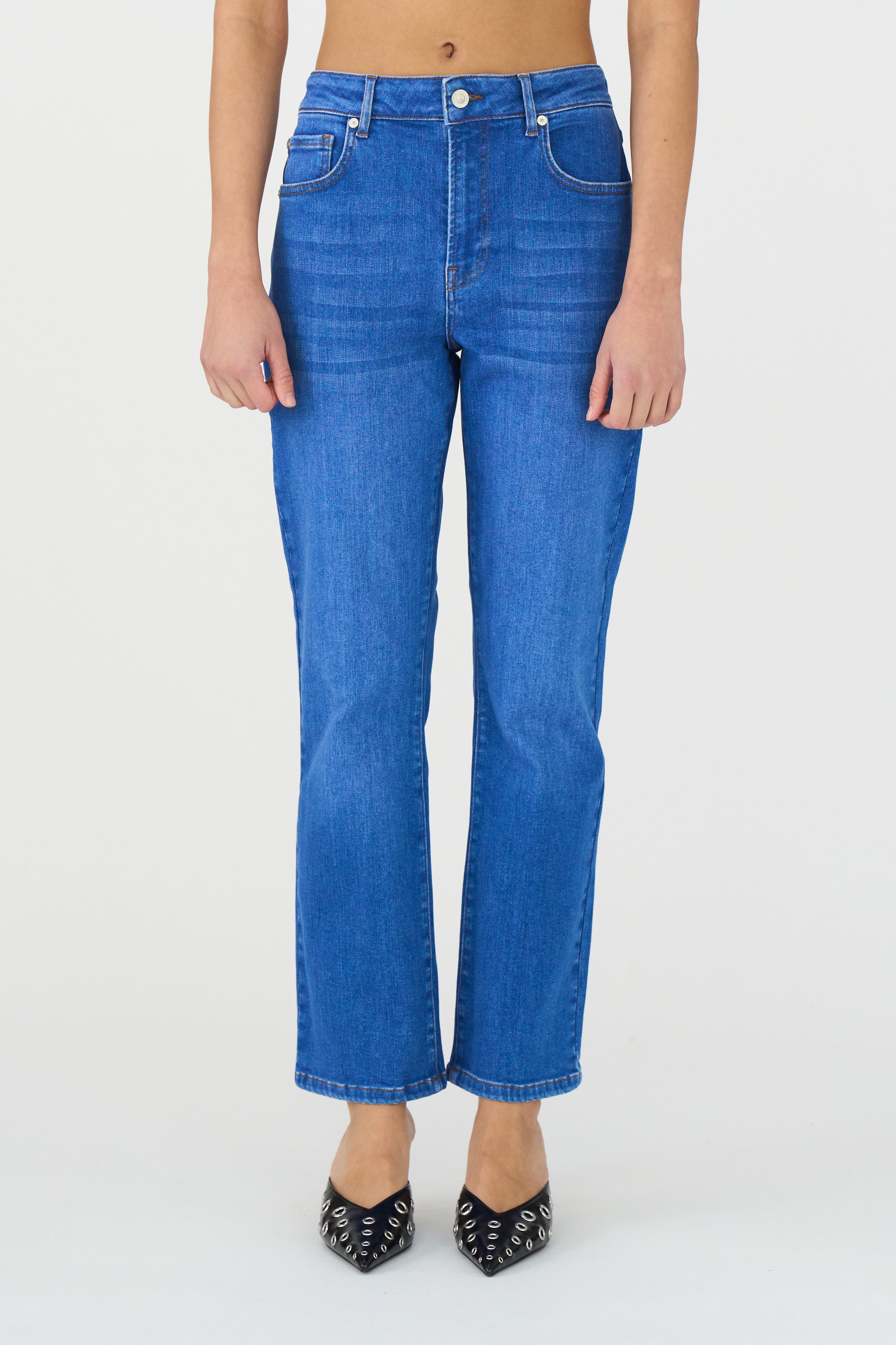 IVY Copenhagen IVY-Frida Cropped Jeans Wash Harrow Original Jeans & Pants 51 Denim Blue