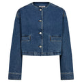 IVY Copenhagen IVY-Heaven Collarless Drop Jacket Wash Jaca Coats & Jackets 51 Denim Blue