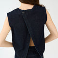 IVY Copenhagen IVY-Heaven Cross Back Top Wash Hong Kong Rinse Shirts & Blouses 51 Denim Blue