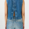IVY Copenhagen IVY-Heaven Cross Back Top Wash Jaca Shirts & Blouses 51 Denim Blue