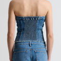 IVY Copenhagen IVY-Janice Corsage Top Wash Lunel Shirts & Blouses 51 Denim Blue