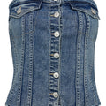 IVY Copenhagen IVY-Janice Corsage Top Wash Lunel Shirts & Blouses 51 Denim Blue