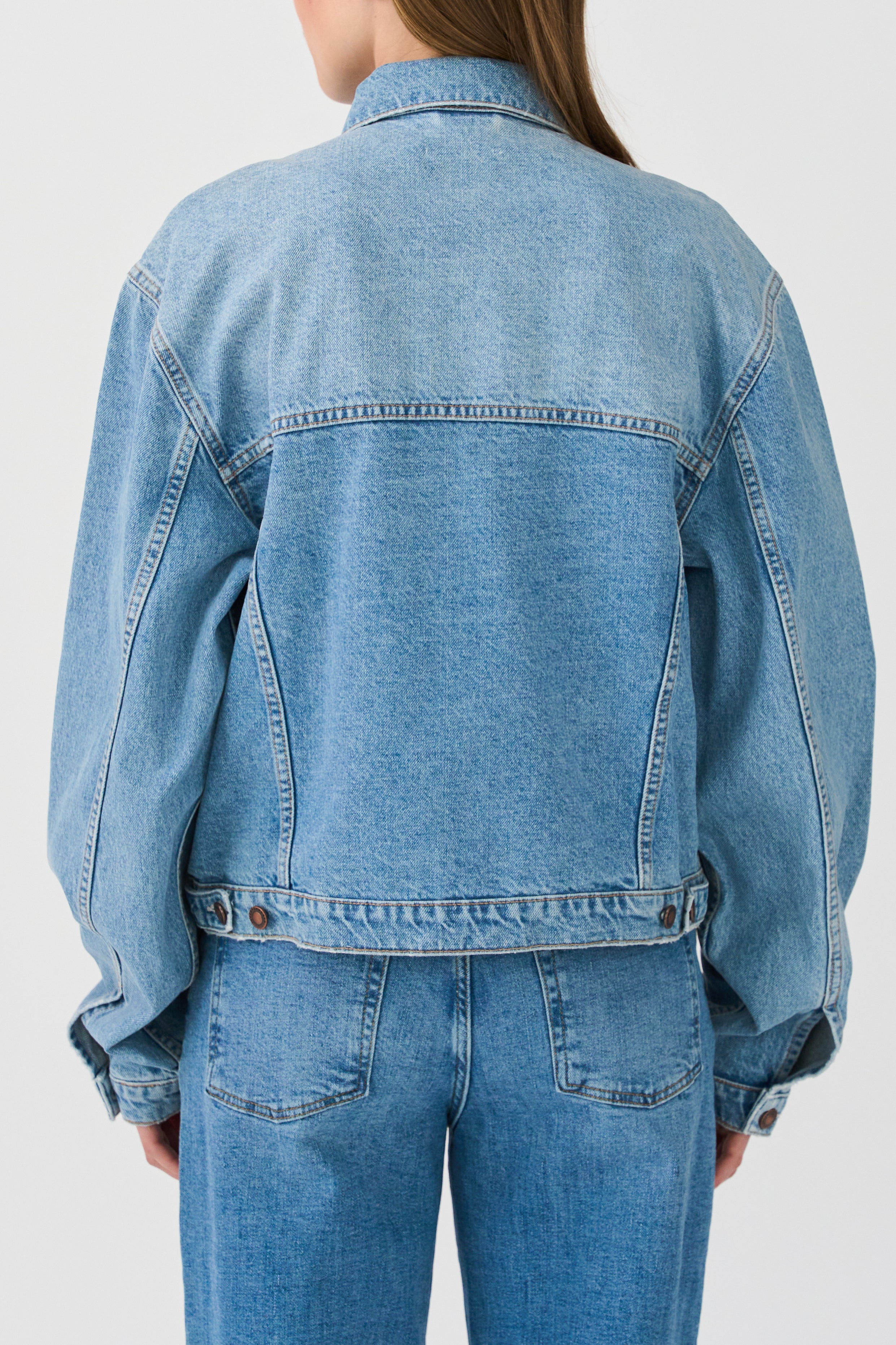 IVY Copenhagen IVY-Janice Jacket Wash Bedford Vintage Coats & Jackets 51 Denim Blue