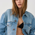 IVY Copenhagen IVY-Janice Jacket Wash Bedford Vintage Coats & Jackets 51 Denim Blue