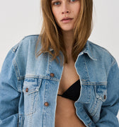 IVY Copenhagen IVY-Janice Jacket Wash Bedford Vintage Coats & Jackets 51 Denim Blue