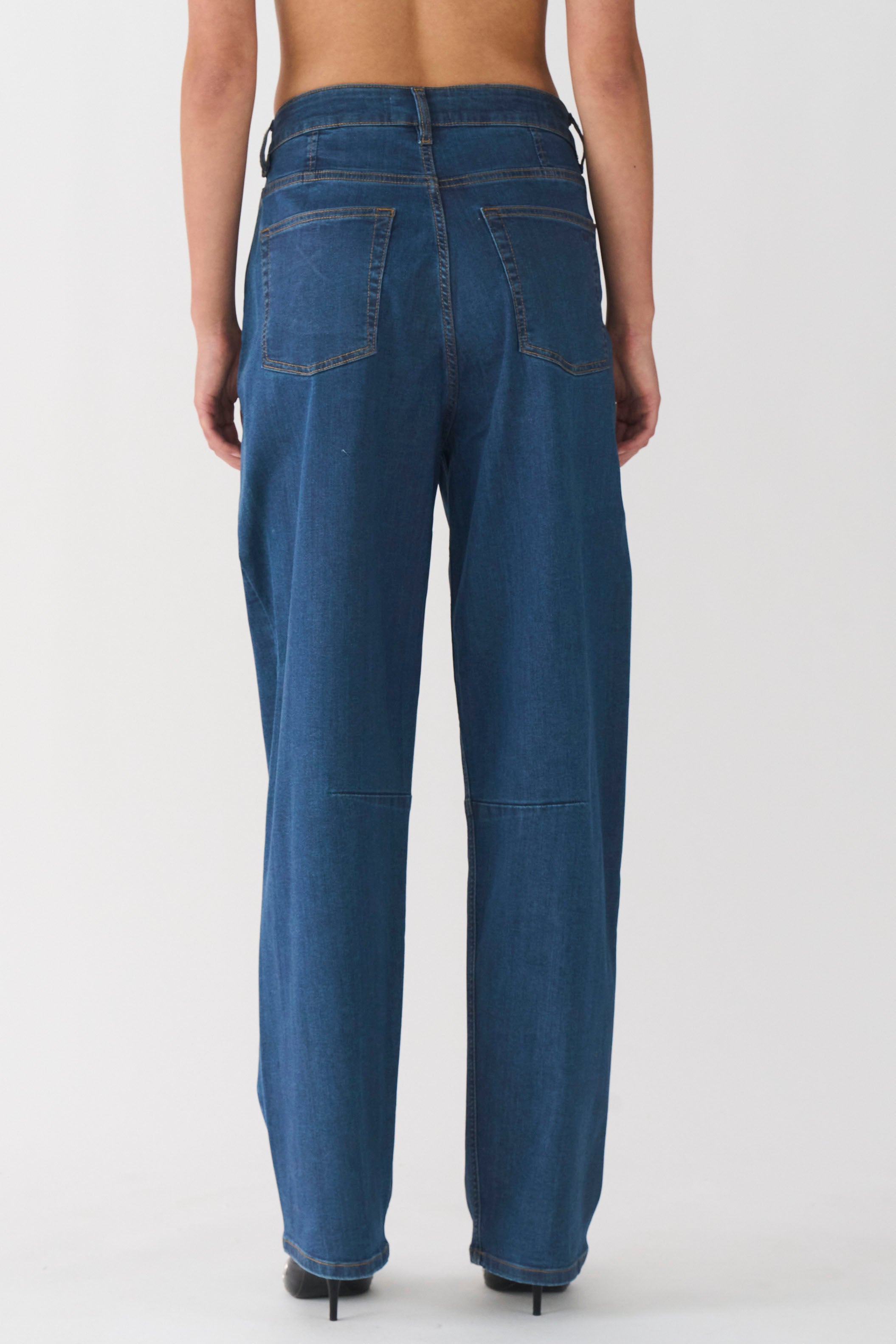 IVY Copenhagen IVY-Janice Slung Jeans Cool Coating Denim Jeans & Pants 51 Denim Blue