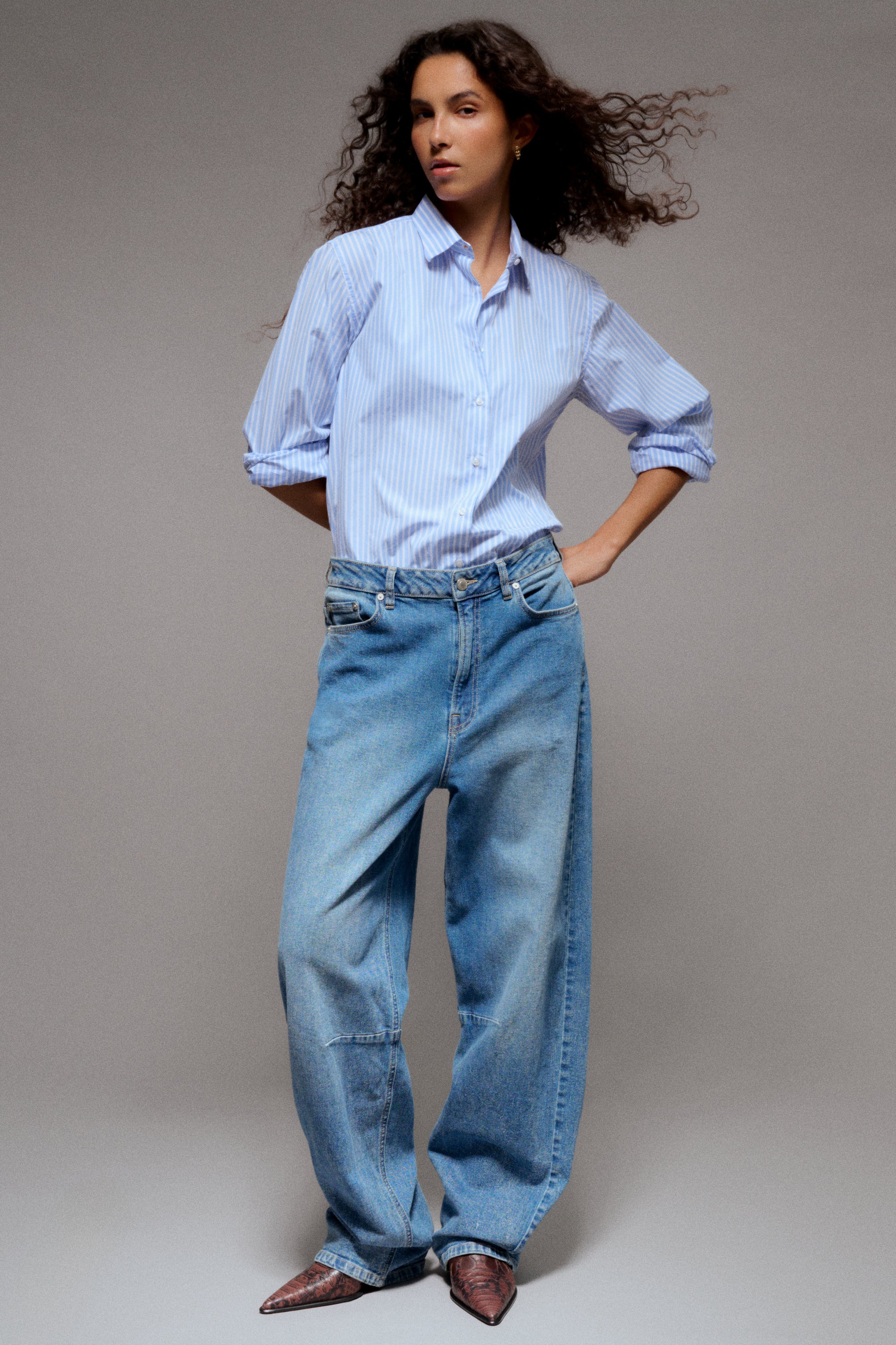 IVY Copenhagen IVY-Janice Slung Jeans Wash Lunel Shirts & Blouses 51 Denim Blue