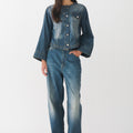 IVY Copenhagen IVY-Jazz Cropped Denim Jacket Wash Melilla Coats & Jackets 51 Denim Blue
