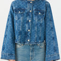 IVY Copenhagen IVY-Jazz Short Jacket Wash Punch Needle Jeans & Pants 51 Denim Blue