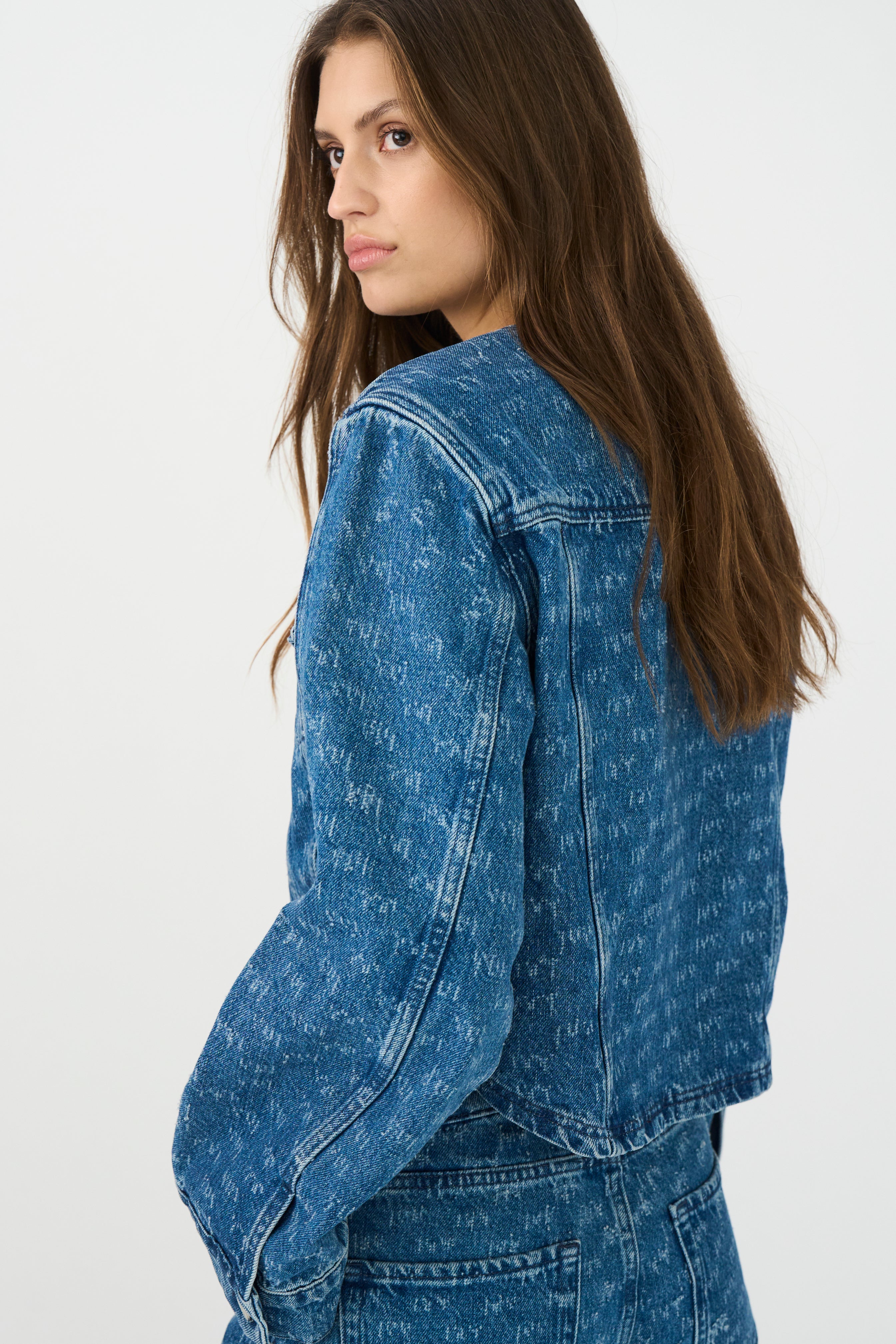 IVY Copenhagen IVY-Jazz Short Jacket Wash Punch Needle Jeans & Pants 51 Denim Blue