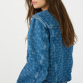 IVY Copenhagen IVY-Jazz Short Jacket Wash Punch Needle Jeans & Pants 51 Denim Blue