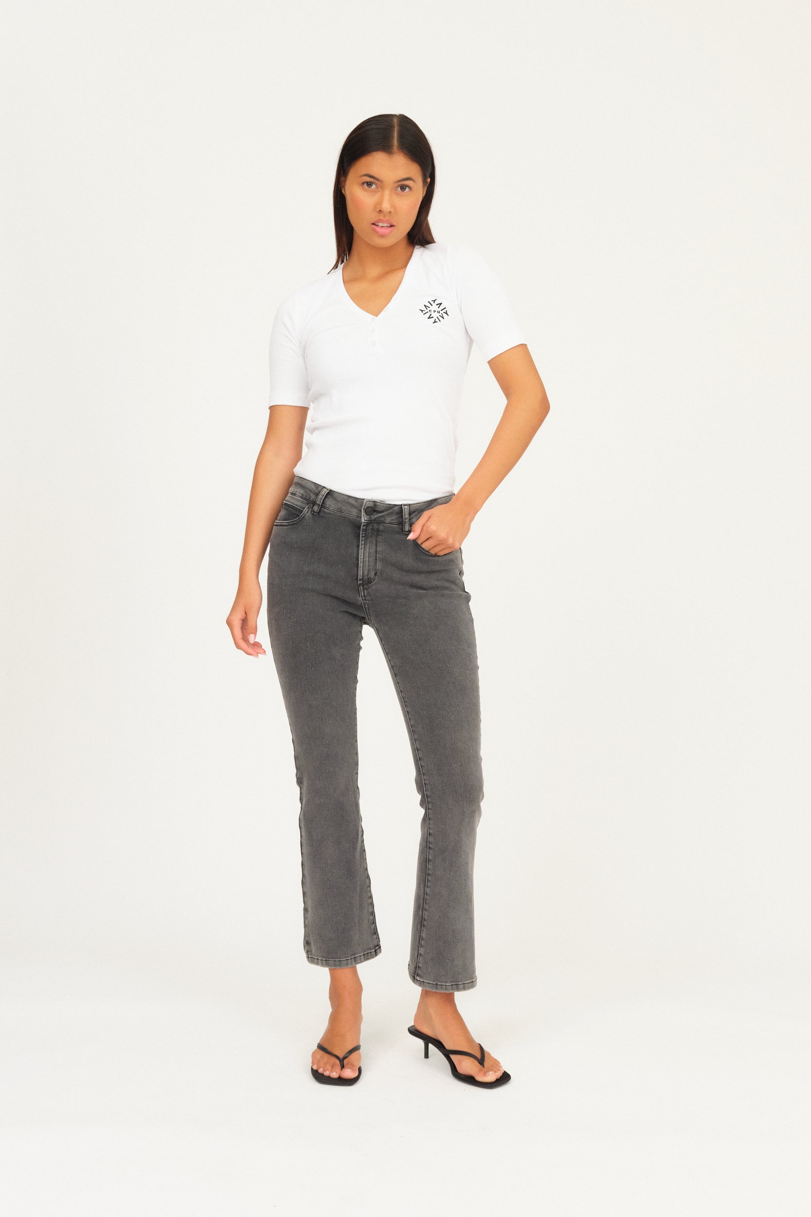 IVY Copenhagen IVY-Johanna Jeans Wash Rock Glam Grey Jeans & Pants 8 Grey
