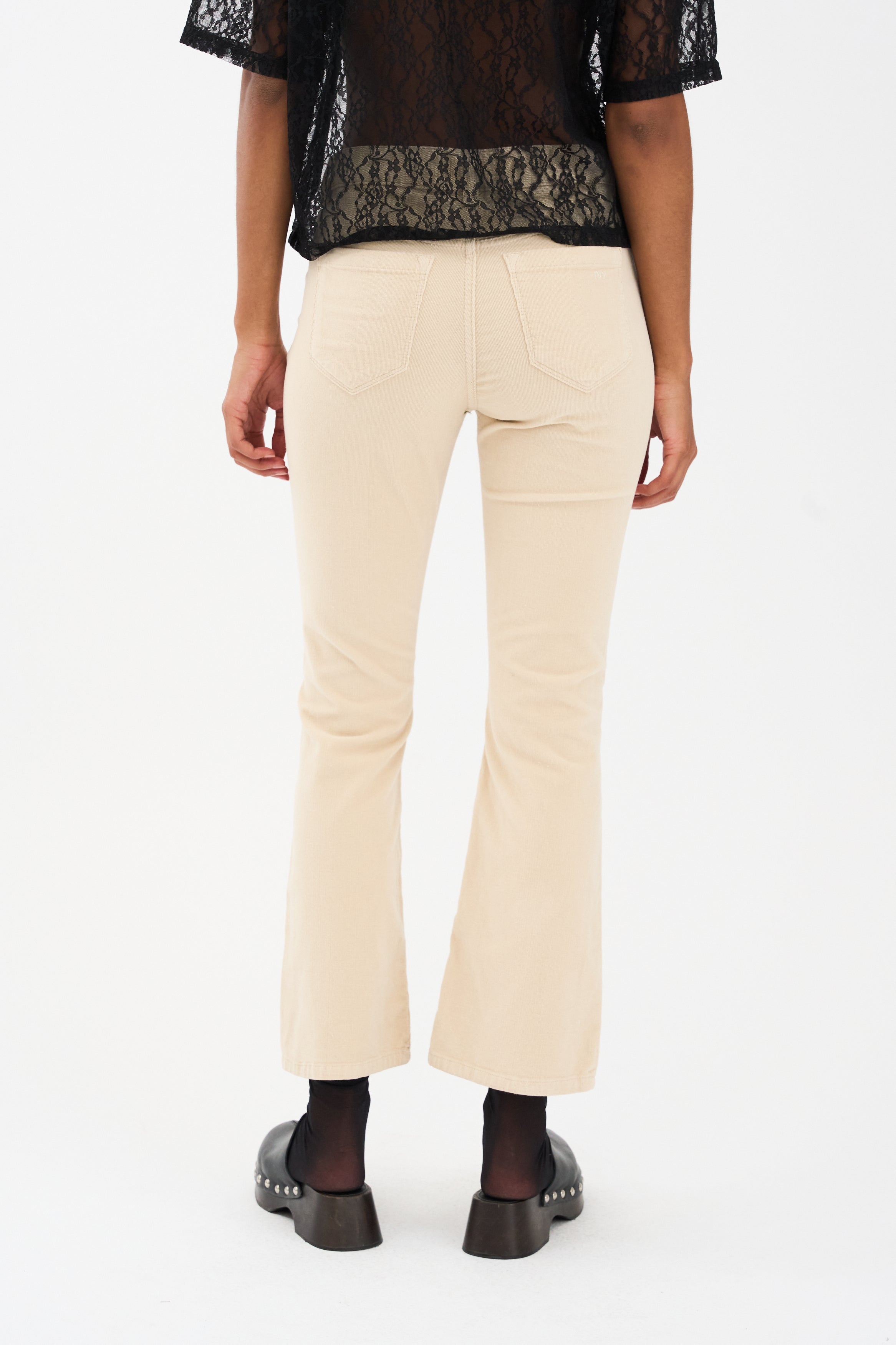 IVY Copenhagen IVY-Johanna Kick Flare Baby Cord Jeans & Pants 747 Stone Beige