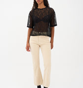 IVY Copenhagen IVY-Johanna Kick Flare Baby Cord Jeans & Pants 747 Stone Beige